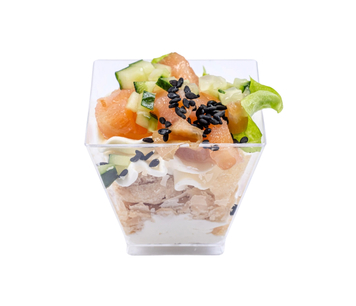 Наполеон з лососем 2 шт.