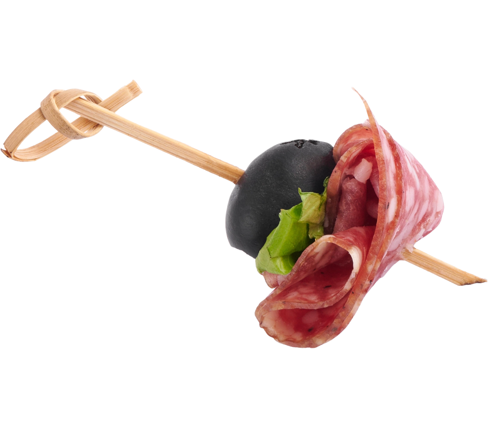 Шпажка з салямі та маслиною 2 шт.